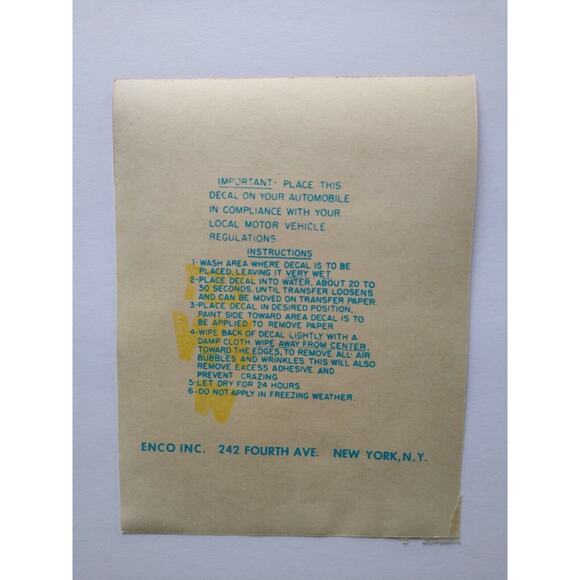 Ringling Bros Barnum Bailey Decal Windshield Luggage Original 1950's NOS Circus - Picture 6 of 7